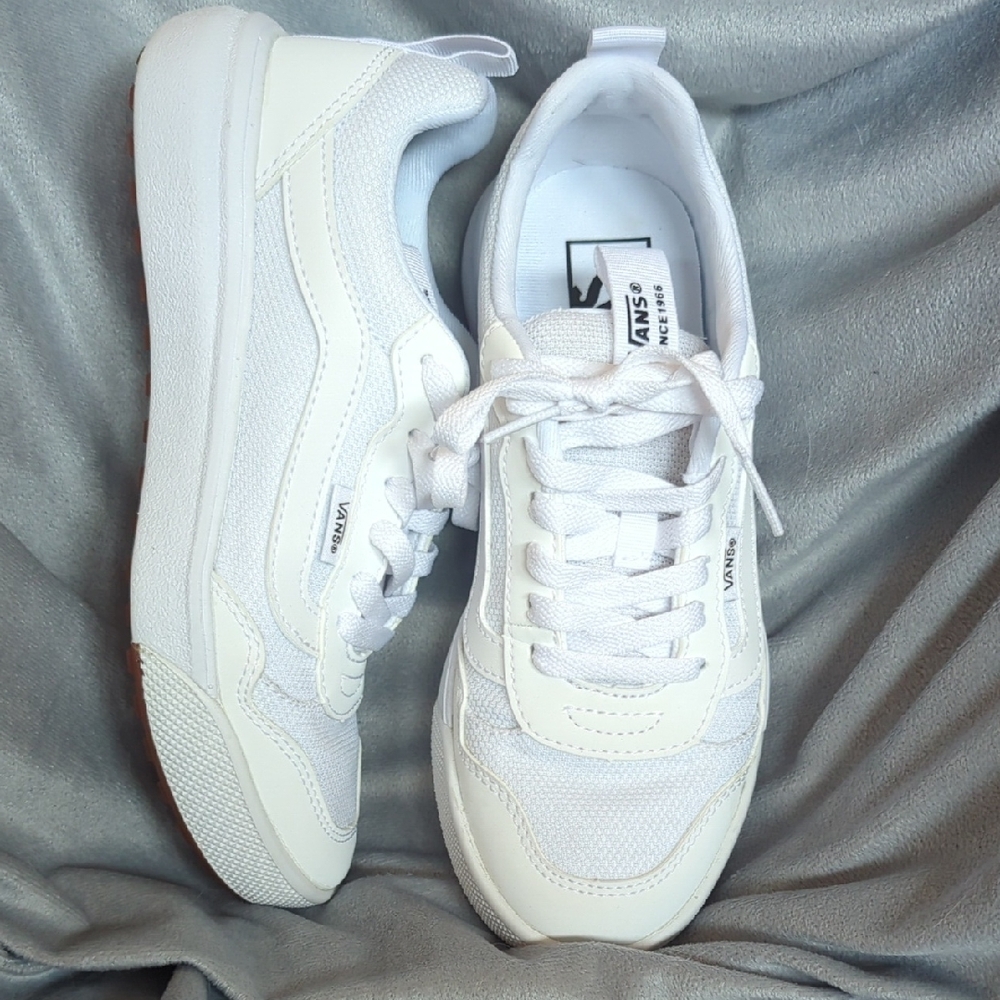 Vans Classic White Lace-Up Sneakers